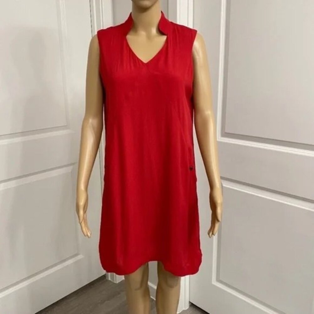 Simply Noelle Sleeveless Dress. Red. XS.